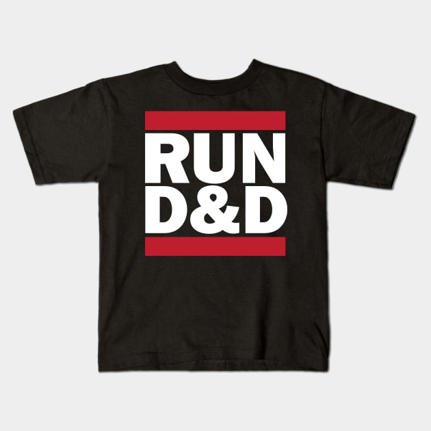 RUN D&D Kids T-Shirt by JP